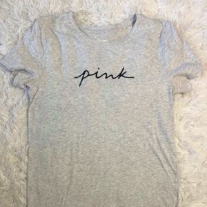 VS PINK Script Logo Boyfriend Tee | S